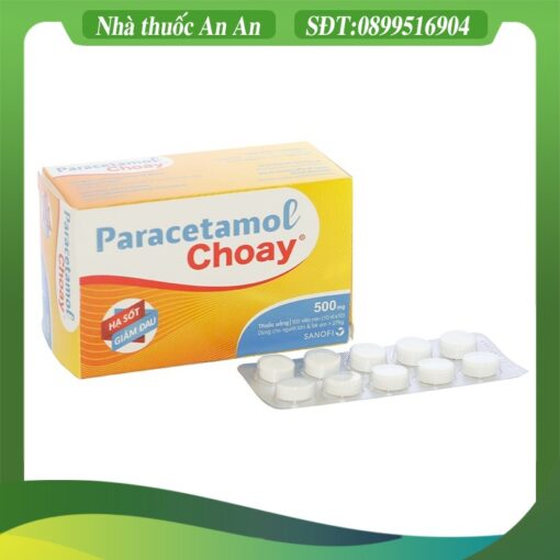 Thuoc giam dau ha sot Paracetamol Choay 500mg