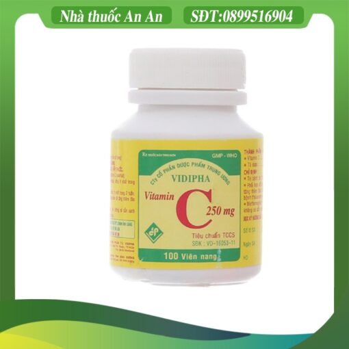 Thuoc bo sung vitamin C 250mg Vidipha