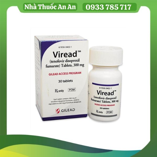 Thuốc Viread 245mg hỗ trợ điều trị viêm gan B 